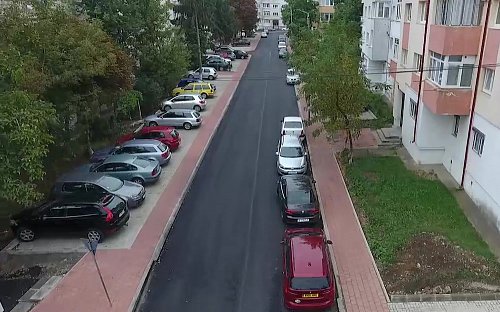 Lucrările de modernizare de pe strada Viitorului, din Obcini