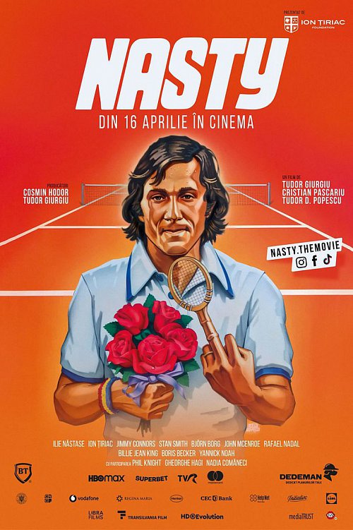 „Nasty” – premiera filmului despre cariera și viața tenismenului Ilie Năstase, sâmbătă, la Suceava, în prezența echipei