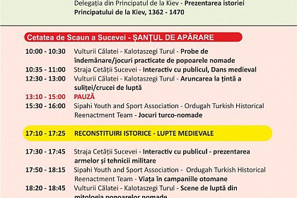 Festivalul Medieval ”Ștefan cel Mare” Suceava, la a 18-a ediție