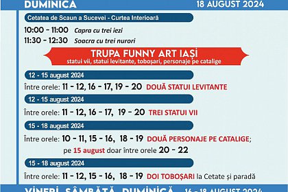 Festivalul Medieval ”Ștefan cel Mare” Suceava, la a 18-a ediție