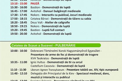 Festivalul Medieval ”Ștefan cel Mare” Suceava, la a 18-a ediție