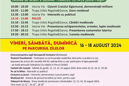 Festivalul Medieval ”Ștefan cel Mare” Suceava, la a 18-a ediție